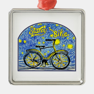 Ornamento De Metal Starry Bike