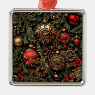 Ornamento De Metal Steampunk Christmas Ornament