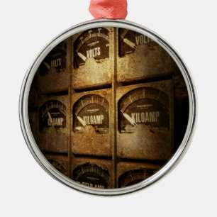Ornamento De Metal Steampunk - Naval - Elétrico - Rede de Energia