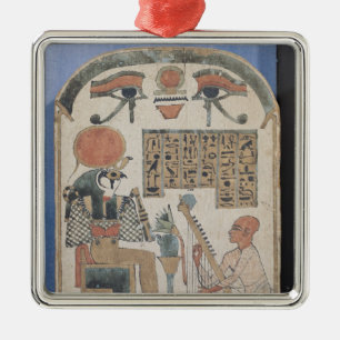 Ornamento De Metal Stela do harpist Djedkhonsuiuefankh