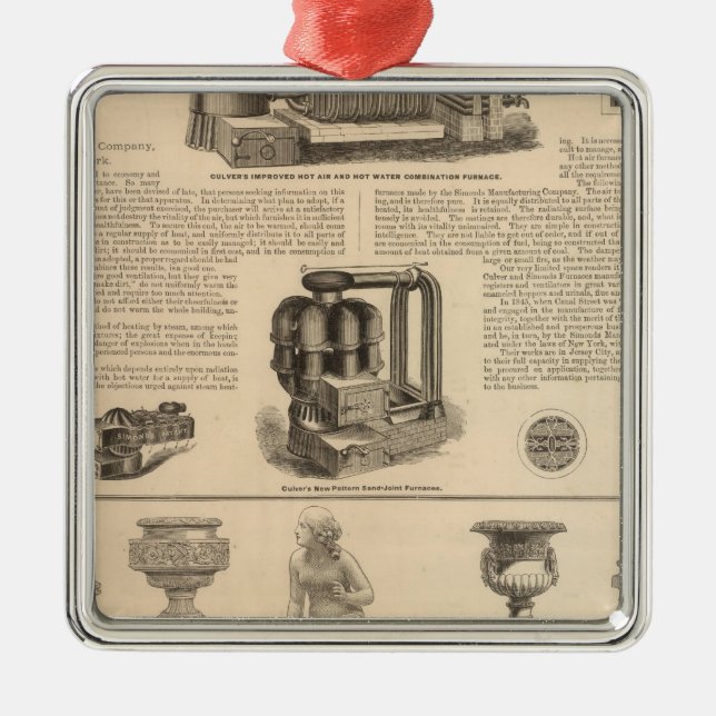 Ornamento De Metal Stewart, empresa de manufatura (Frente)