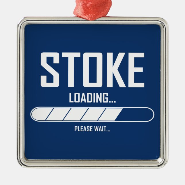 Ornamento De Metal Stoke Loading (Frente)