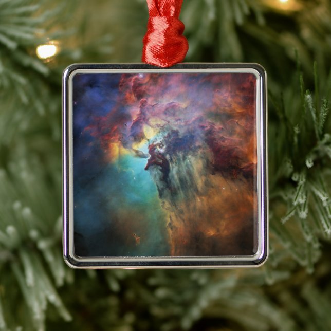 Ornamento De Metal Stormy Seas of Lagoon Nebula em Sagitário (Árvore)