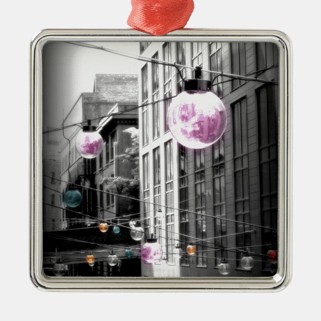 Ornamento De Metal Street Lights Urban Art (Frente)