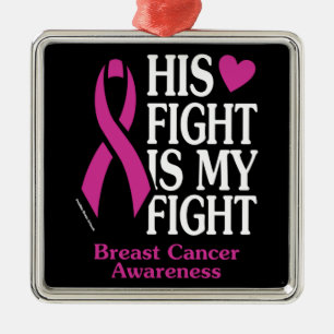 Ornamento De Metal Sua Luta... Cancer Da Mama