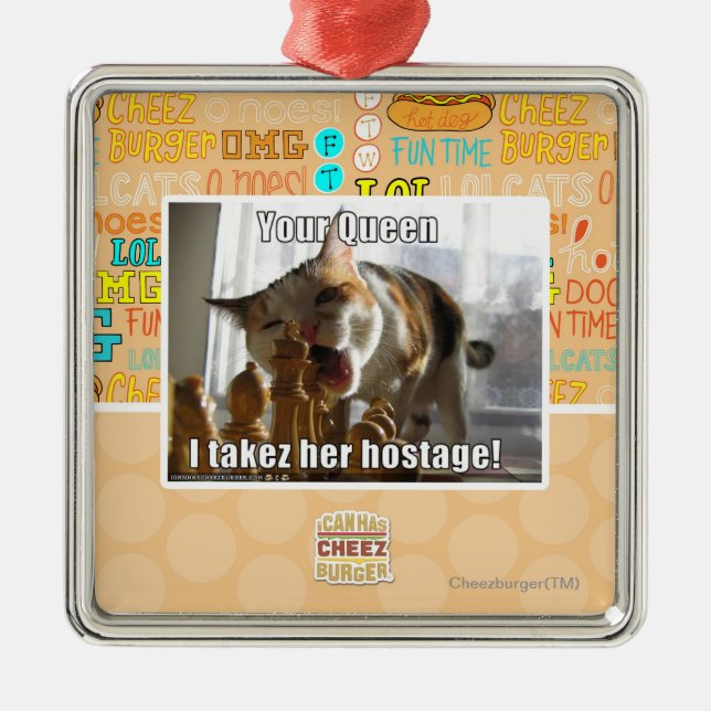 Ornamento De Metal Sua rainha, takez de I seu refém (Frente)