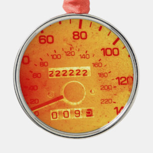 Ornamento De Metal Subaru odómetro de 222.222 milhas