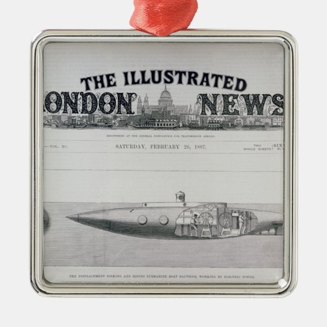 Ornamento De Metal Submarino de naufrágio e de aumentação do (Frente)