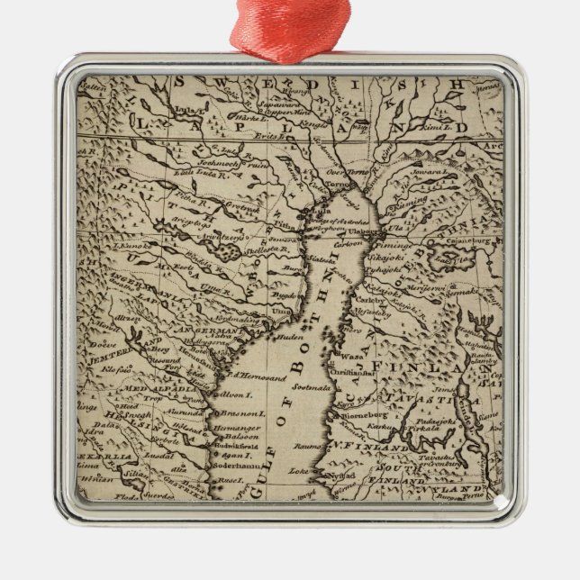 Ornamento De Metal Suecia (Frente)