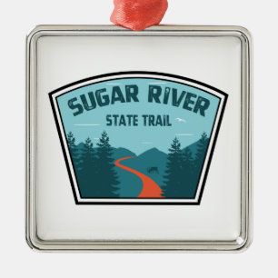 Ornamento De Metal Sugar River State Trail Wisconsin