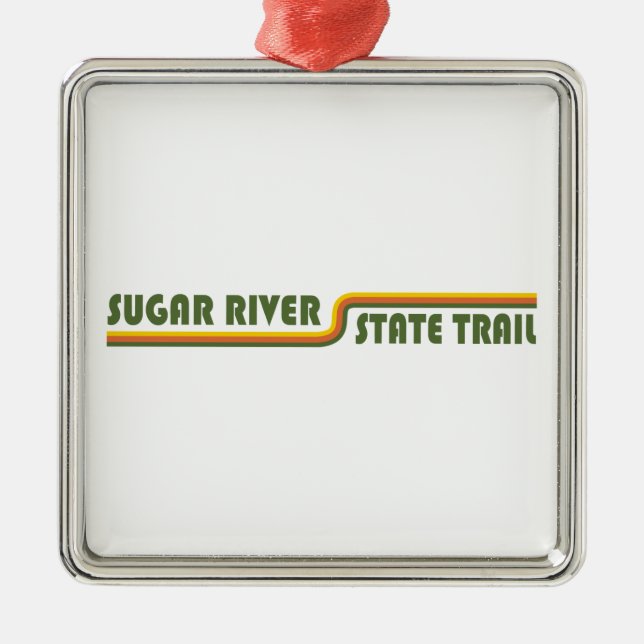 Ornamento De Metal Sugar River State Trail Wisconsin (Frente)