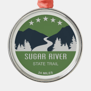 Ornamento De Metal Sugar River State Trail Wisconsin
