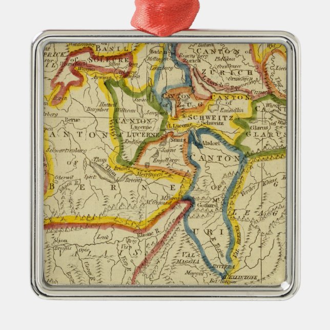 Ornamento De Metal Suiça 21 (Frente)