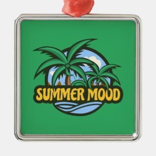 Ornamento De Metal Summer Mood