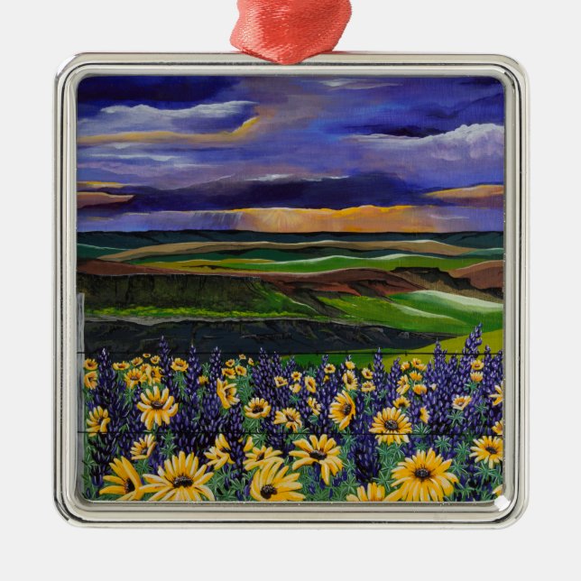 Ornamento De Metal Summer Storm (Frente)