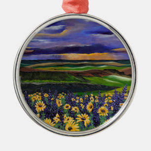 Ornamento De Metal Summer Storm