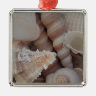 Ornamento De Metal Sunny Summer Seasheles, Sea Shell Beach Love