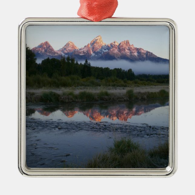 Ornamento De Metal Sunrise em Schwabacker Landing em Grand Teton (Frente)