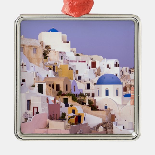 Ornamento De Metal Sunset at Oil, Santorini 2 (Frente)