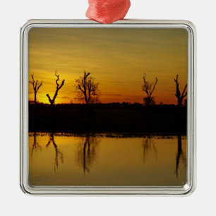 Ornamento De Metal Sunset, Billabong Amarelo
