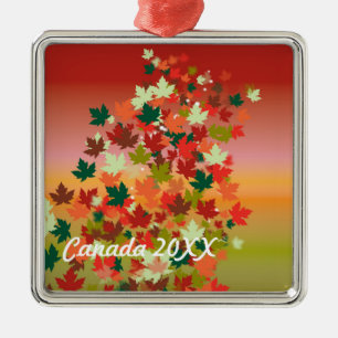 Ornamento De Metal Sunset Canadense