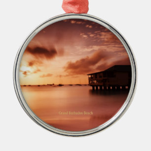 Ornamento De Metal Sunset na praia de Grand Barbados