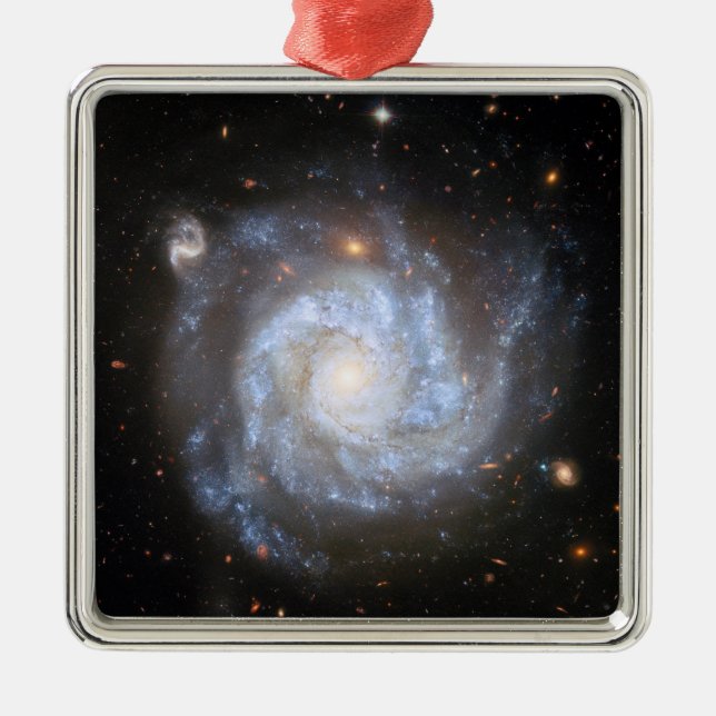 Ornamento De Metal Supernova-Rich Spiral Galaxy NGC 1309 (Frente)