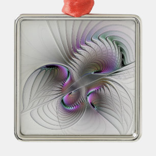 Ornamento De Metal Surreal Shy Beauty Modern Abstrato Fractal Art
