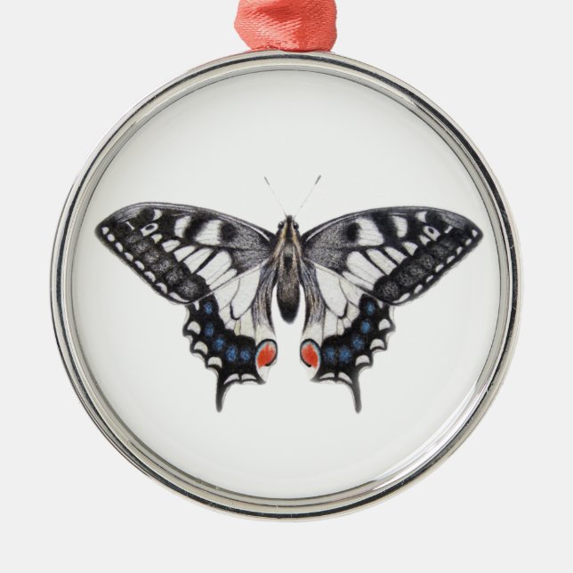 Ornamento De Metal Swallowtail 2012 (Frente)
