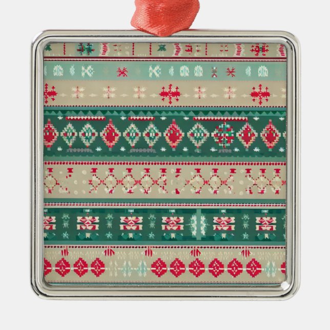 Ornamento De Metal Sweater Feio Natal 2 (Frente)