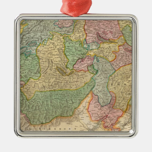 Ornamento De Metal Swisserland, Mt Blanc (Frente)