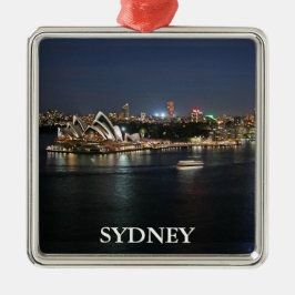 Ornamento De Metal Sydney Harbor em Cais Circulares