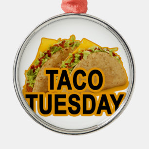 Ornamento De Metal Taco terça-feira tshirt.png