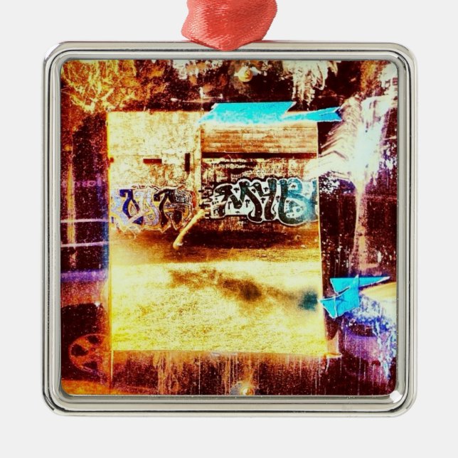 Ornamento De Metal Tag (Frente)