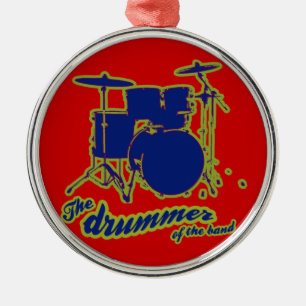 Ornamento De Metal tambores de percussão ~ baterista