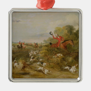 Ornamento De Metal Tampando em cães, o Salão do solteiro, 1836 (ól