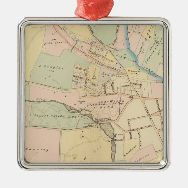 Ornamento De Metal Tarrytown, N Tarrytown, Nova York (Frente)