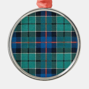 ORNAMENTO DE METAL TARTAN DA FAMÍLIA DE LESLIE