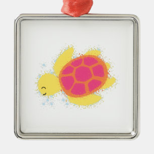 Ornamento De Metal Tartaruga do Mar Cento