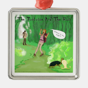 Ornamento De Metal Tartaruga rick De Londres E Cabelo De Porra Engraç