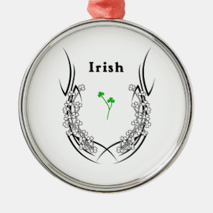 Ornamento De Metal Tatuagem irlandês do trevo