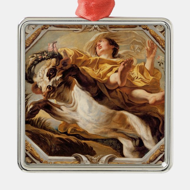 Ornamento De Metal Taurus, dos sinais do zodíaco (Frente)