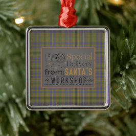 Ornamento De Metal Taylor Ancient Original Scottish Tartan