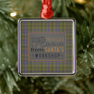 Ornamento De Metal Taylor Ancient Original Scottish Tartan