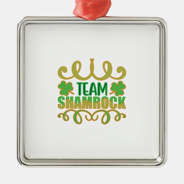 Ornamento De Metal Team Shamrock (Frente)