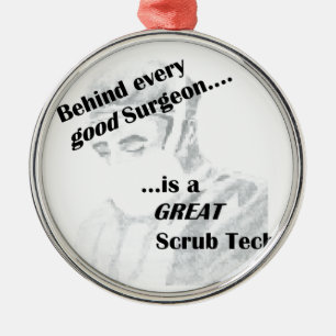 Ornamento De Metal Tecnologia Scrub