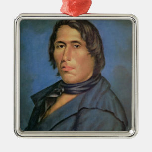 Ornamento De Metal Tecumseh (1768-1813) (óleo em canvas)