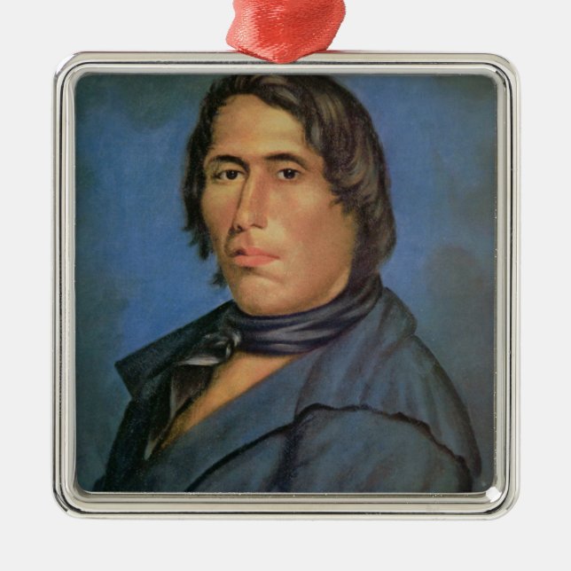 Ornamento De Metal Tecumseh (1768-1813) (óleo em canvas) (Frente)
