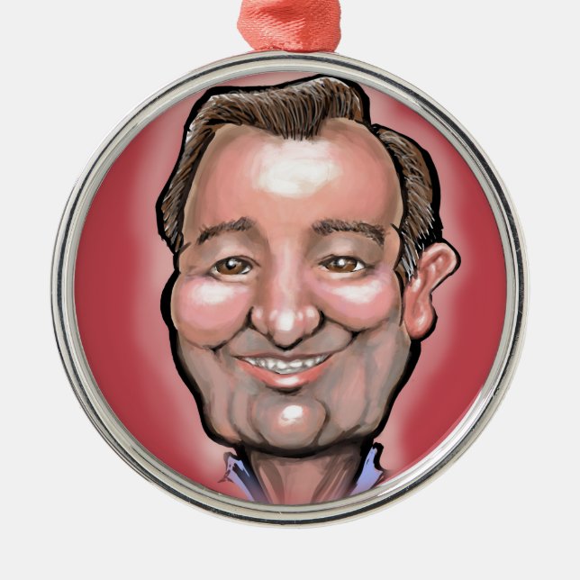 Ornamento De Metal Ted Cruz (Frente)