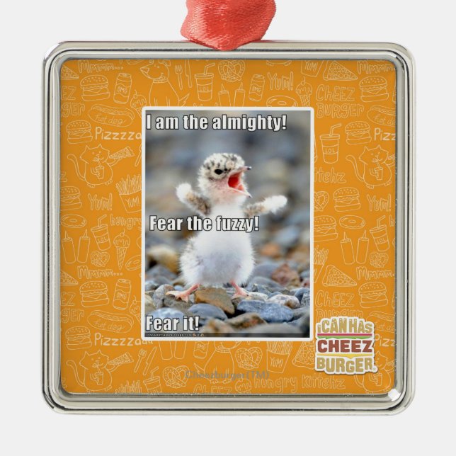 Ornamento De Metal Tema o felpudo! (Frente)